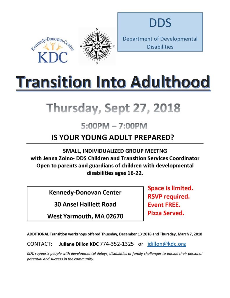 Transition into Adulthood event poster