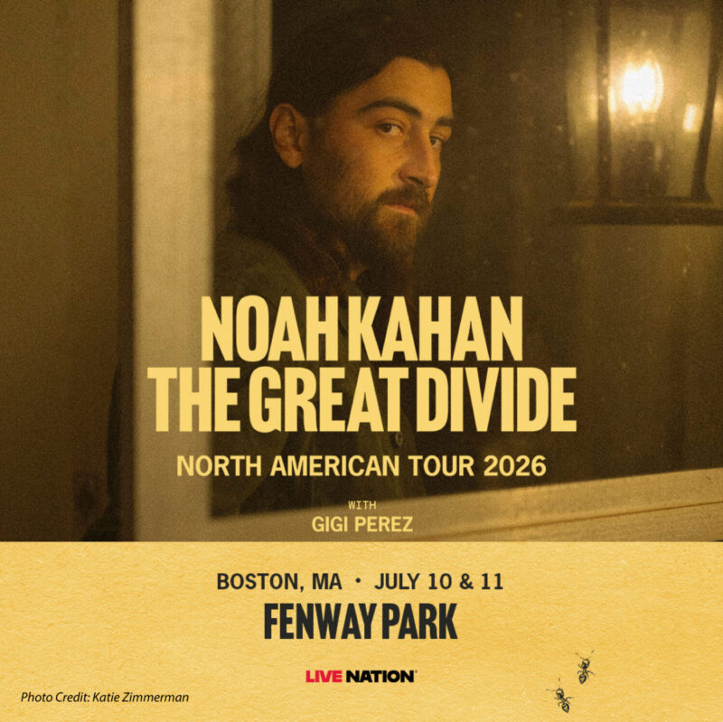 Noah Kahan The Great Divide Fenway Park Graphic